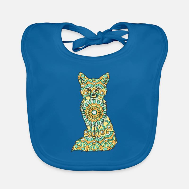Mandala Fuchs Geometry Pattern Organic Baby Bibs