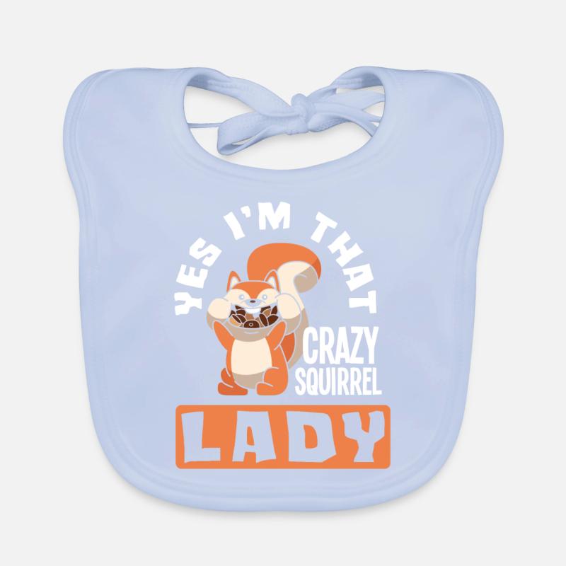 Squirrel Organic Baby Bibs
