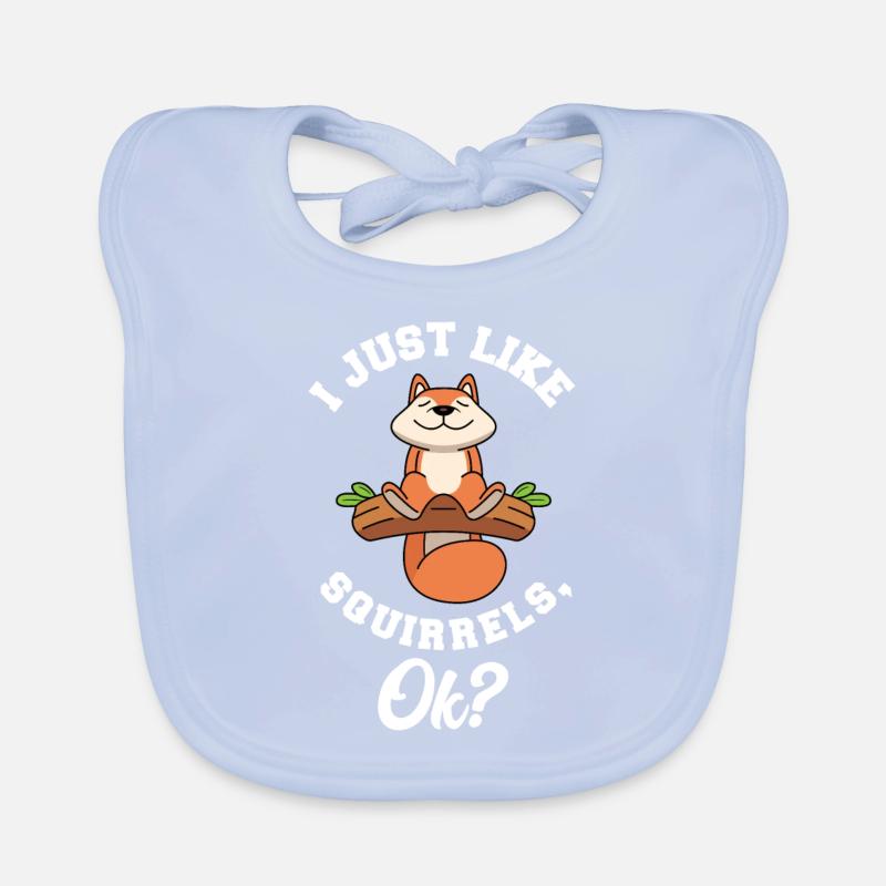 Squirrel Organic Baby Bibs
