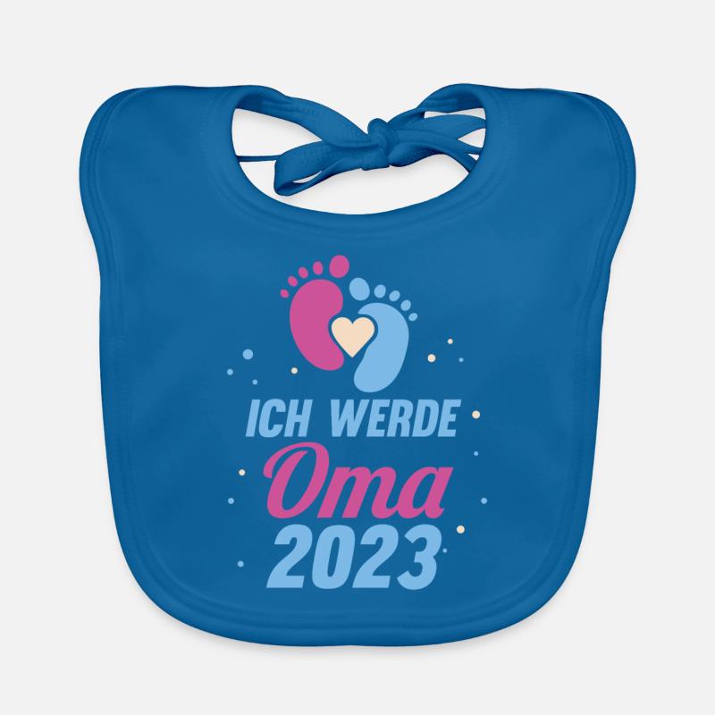 Großmutter 2023 Schwanger Werdende Oma Baby Bio-Lätzchen