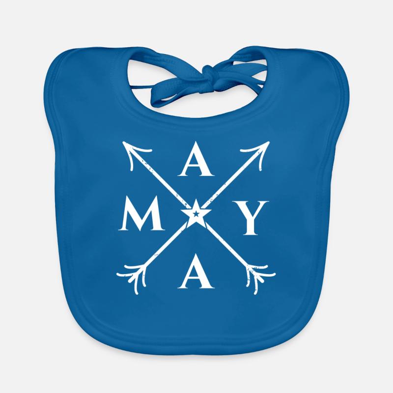 maya X- Form Motiv maya Geschenk Baby Bio-Lätzchen