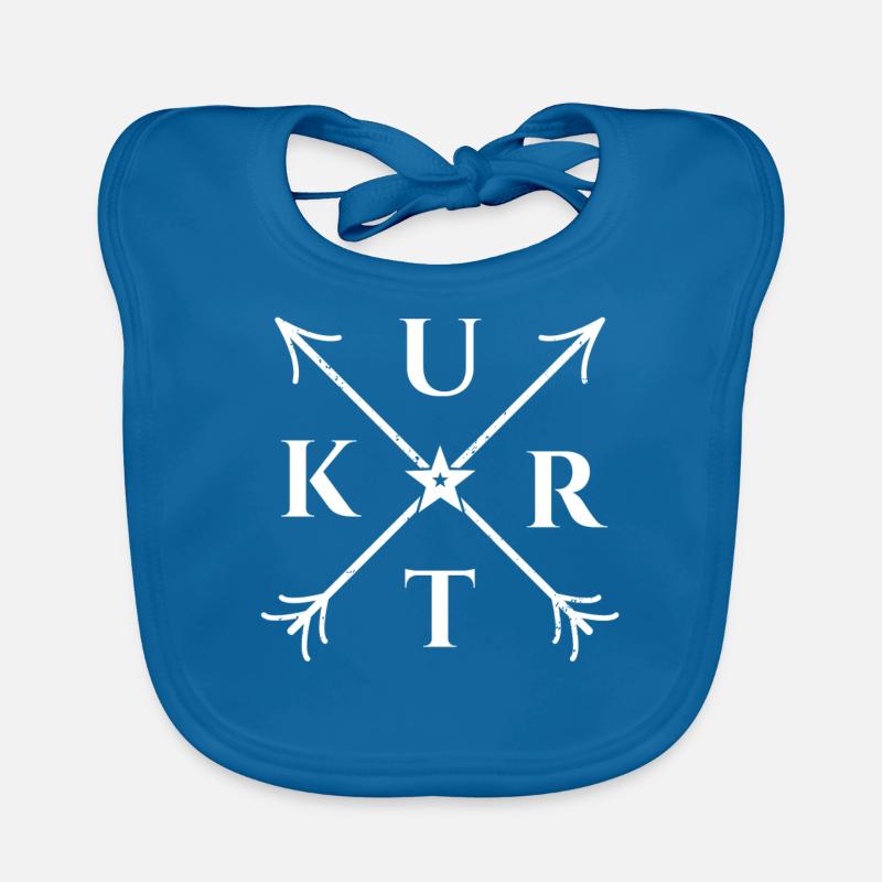 Kurt X- Form Motiv Kurt Geschenk Baby Bio-Lätzchen