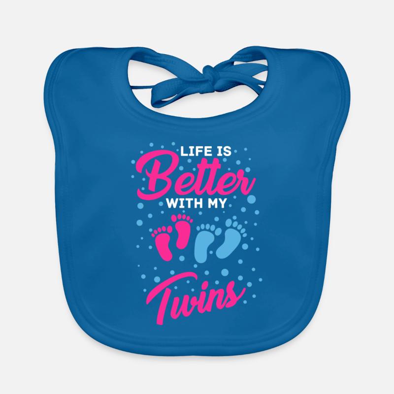 Life Better With Twins Mom Organic Baby Bibs