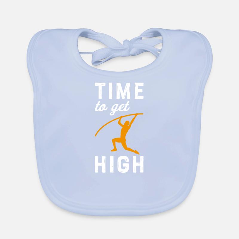 Pole vault High jump Athletics Decathlon Organic Baby Bibs