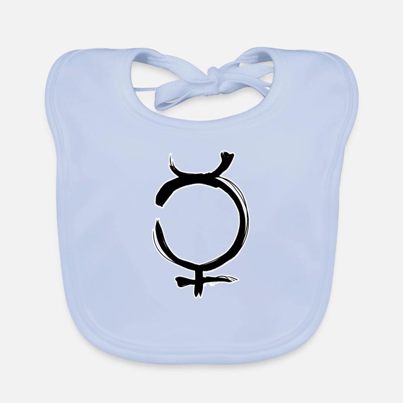 Mercurius Astrologie Symbool Bio-slabbetje voor baby's