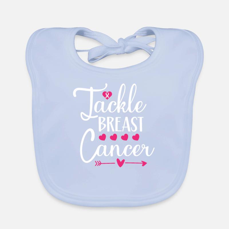 Brustkrebs bekämpfen Baby Bio-Lätzchen