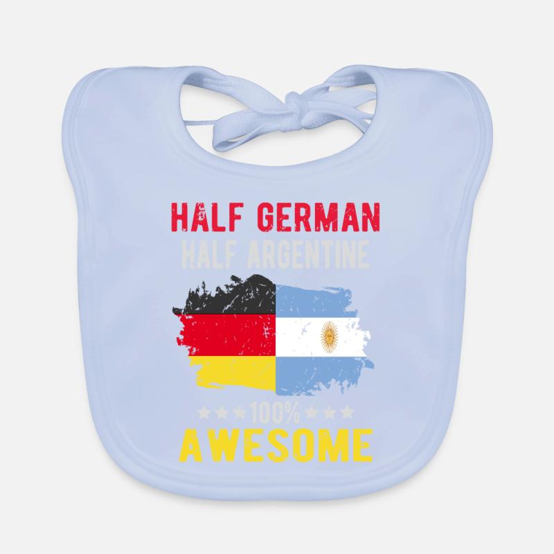 Half German Half Argentine Organic Baby Bibs