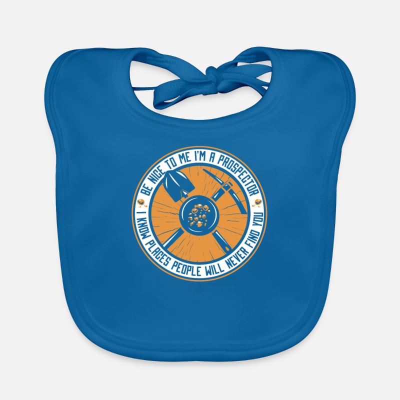 Prospectors Digging Treasure Organic Baby Bibs