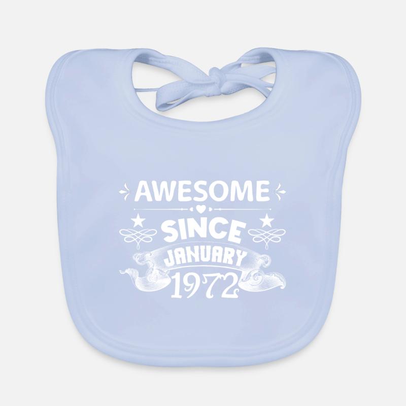 January 1972 | Awesome since January 1972 Organic Baby Bibs