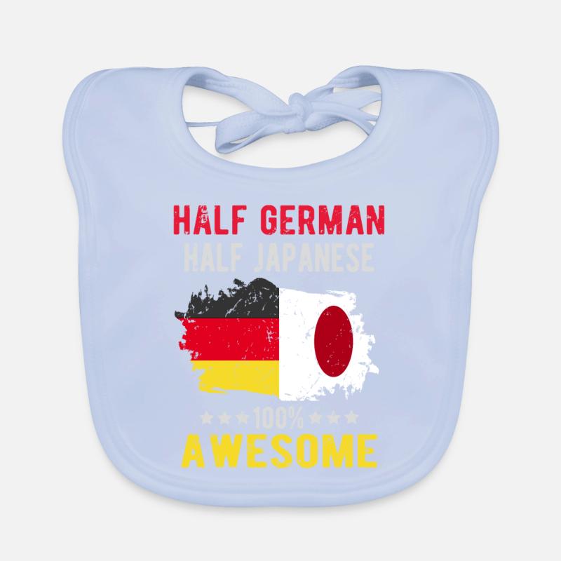 Half German Half Japanese Organic Baby Bibs