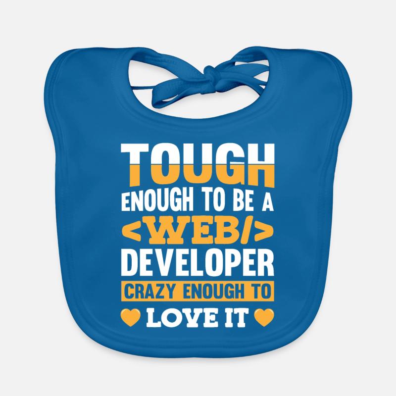 Web Entwickler Webdeveloper Web-Entwickler - Baby Bio-Lätzchen - Pfauenblau