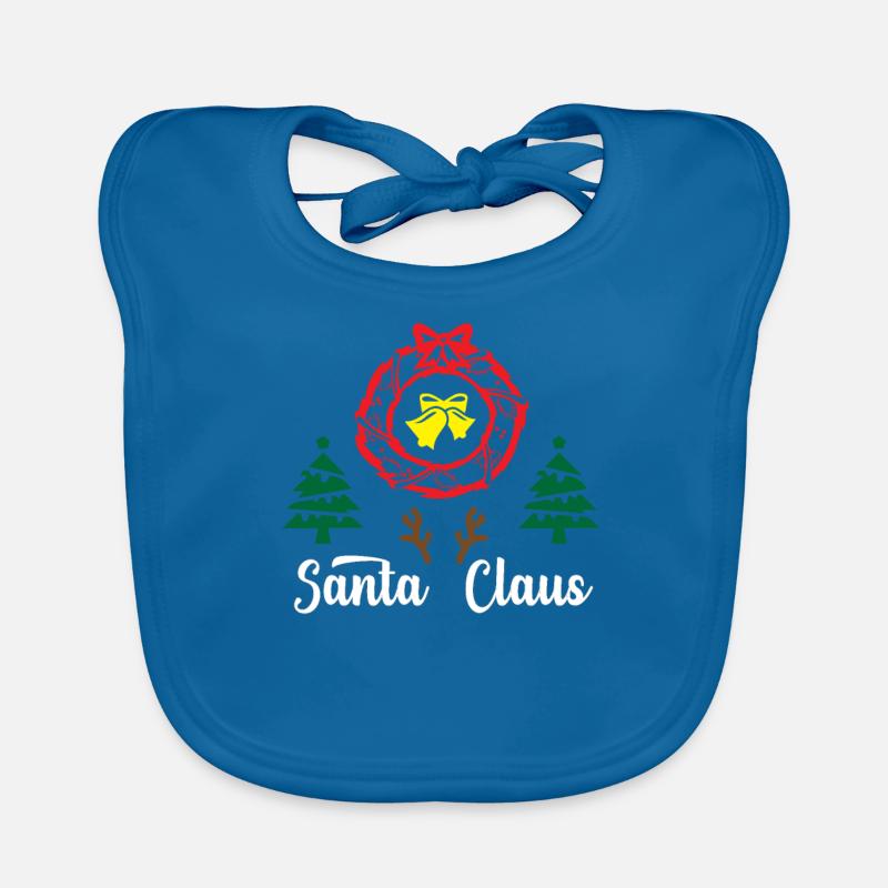 Weihnachtsmann Clouse Baby Bio-Lätzchen