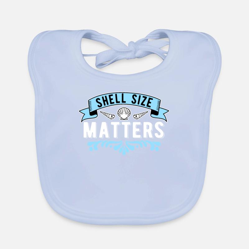 Shell Collector Shell Size Matters Organic Baby Bibs