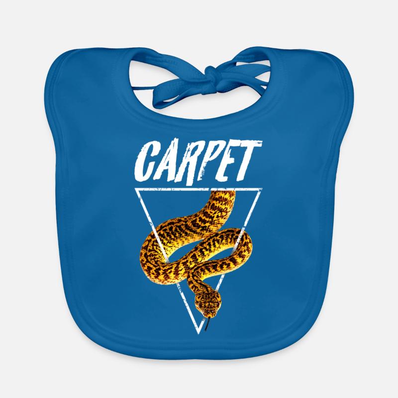 Carpet Python Retro Snake Owner Organic Baby Bibs
