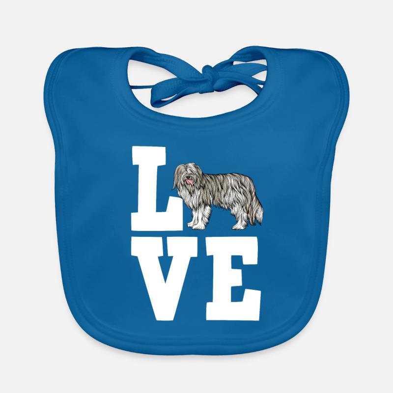 Bearded Collie Gift Chiens Bavoir bio Bébé
