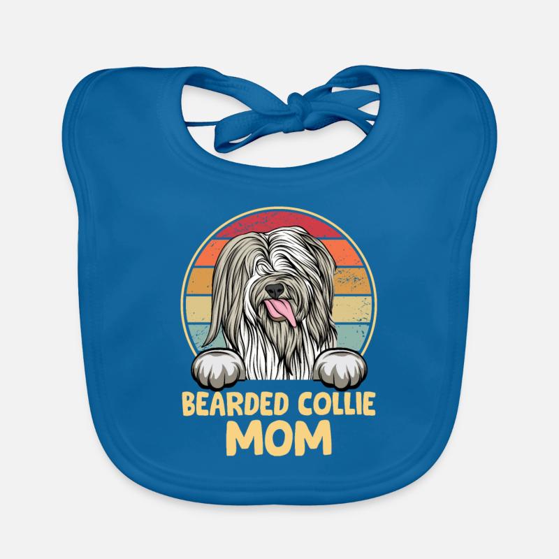 Bearded Collie Gift Chiens Bavoir bio Bébé