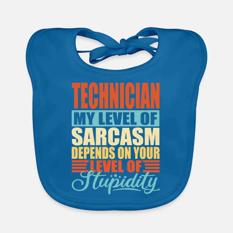 Sarcasme de technicien Bavoir bio Bébé
