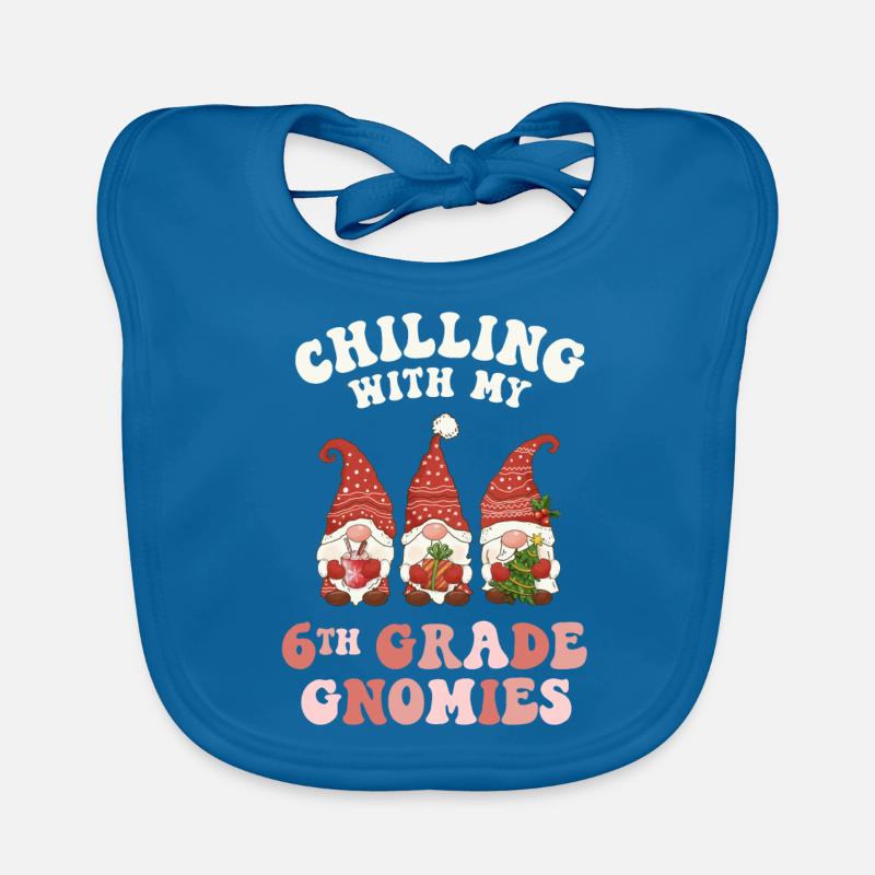 Professeur de 6e année Noël Chilling avec mon Bavoir bio Bébé
