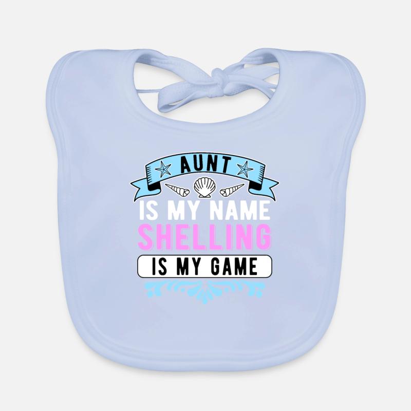 Shell collector aunt Organic Baby Bibs