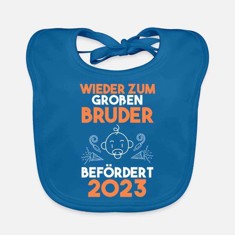 Bruder 2023 Bär Werdender Bruder Baby Bio-Lätzchen