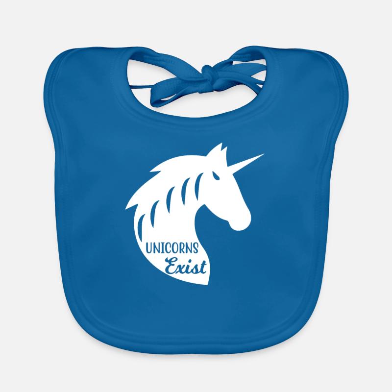 Unicorns exist Unicorn Organic Baby Bibs