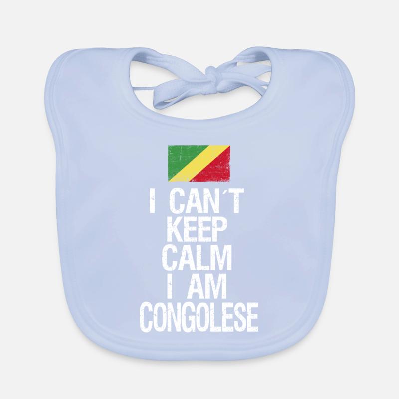 I can not Keep Calm I am Kongolese Baby Bio-Lätzchen