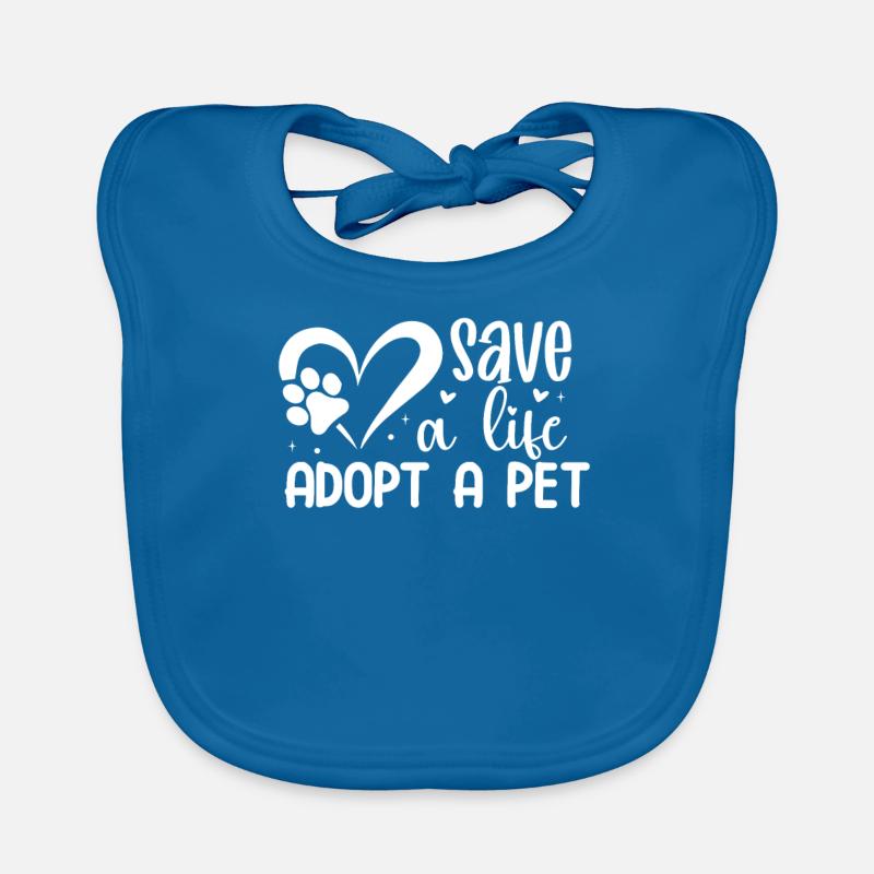 Save a Life Adopt a Pet Organic Baby Bibs