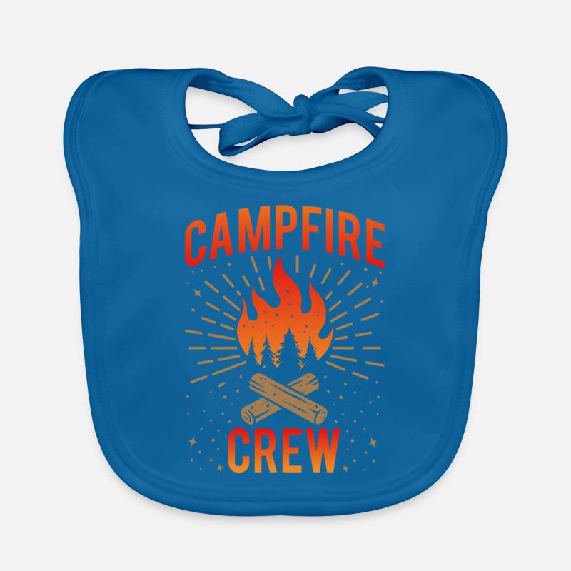 Campfire Crew Camper Camping Baby Bio-Lätzchen