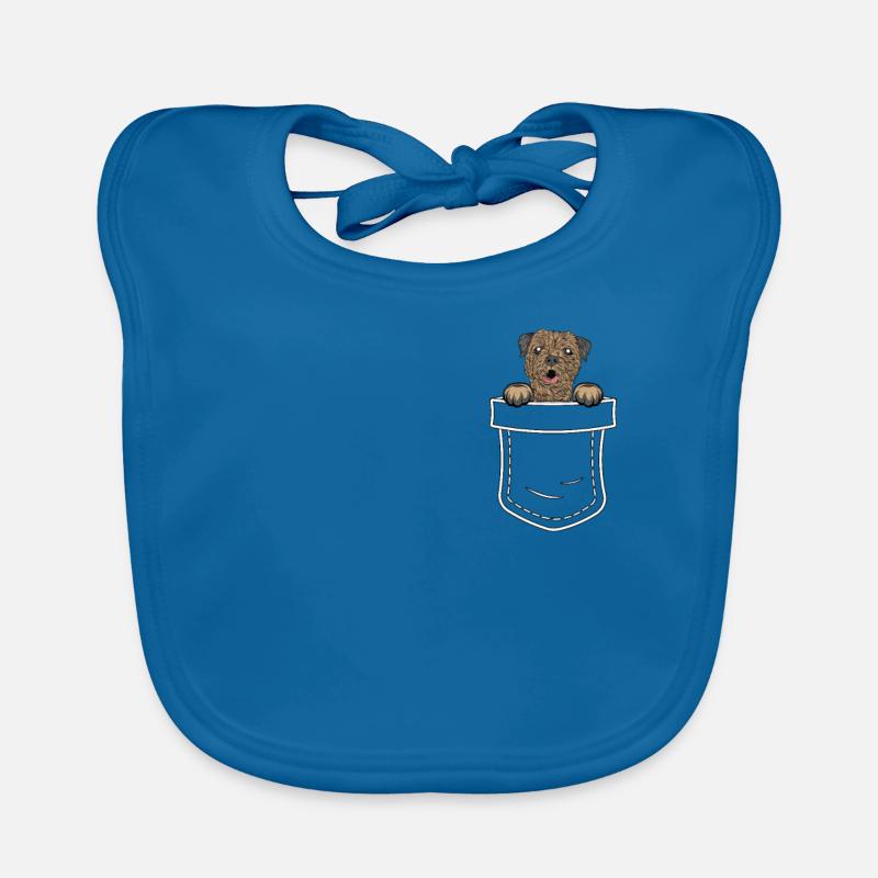 Border Terrier Geschenk Hunde Baby Bio-Lätzchen