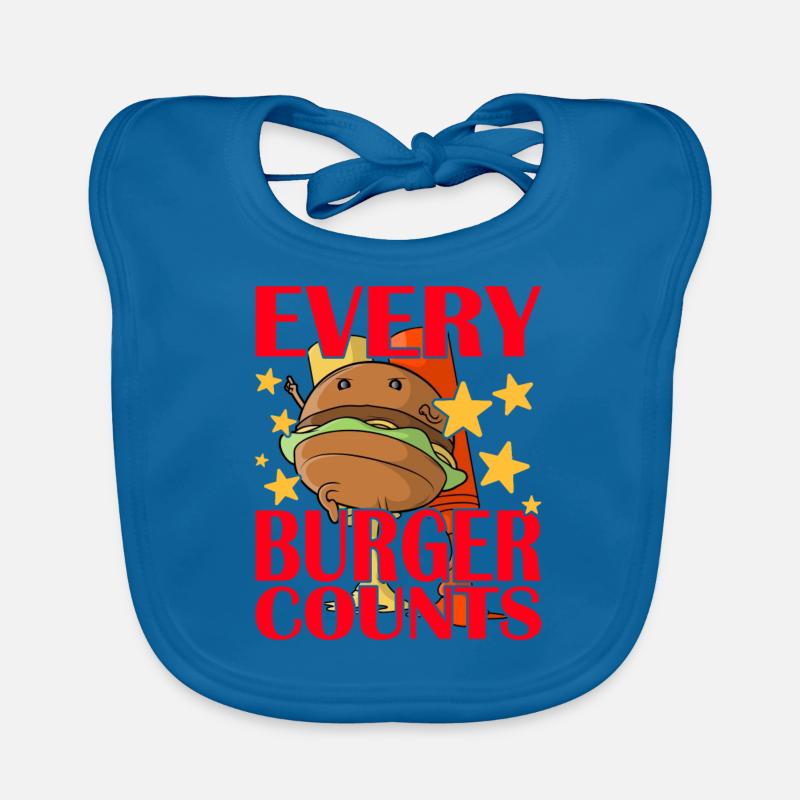 Chaque hamburger compte Bavoir bio Bébé