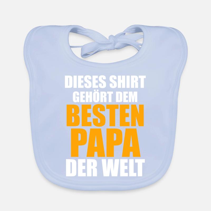 Vater Papi Bester Papa Baby Bio-Lätzchen