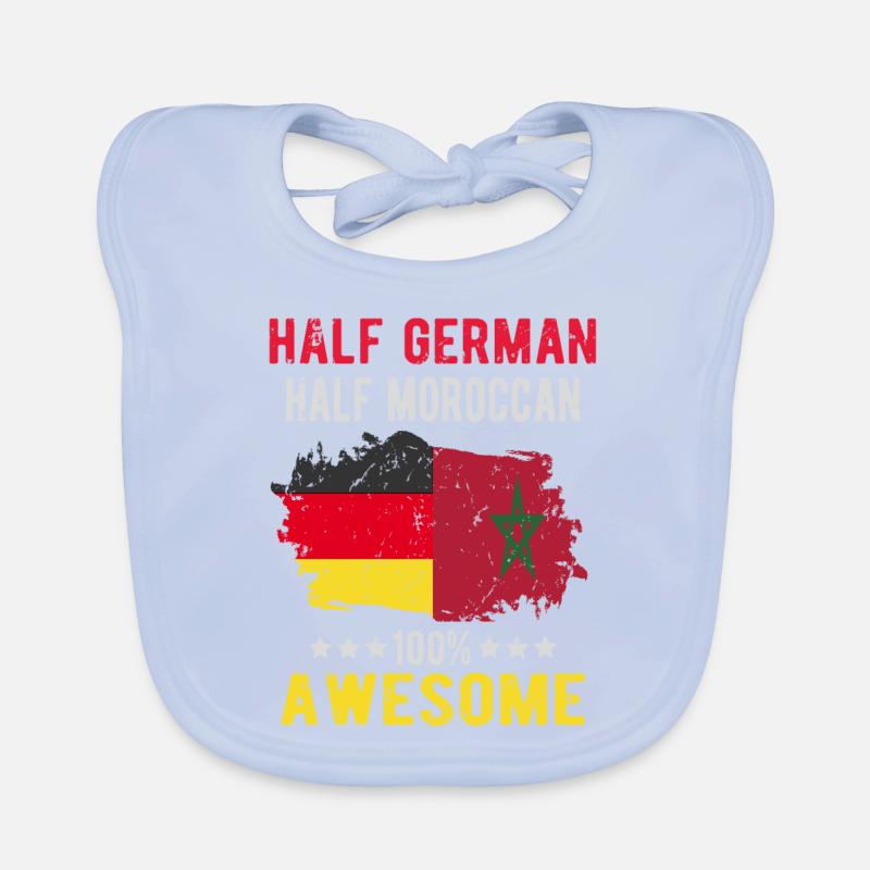 Half German half Moroccans Organic Baby Bibs