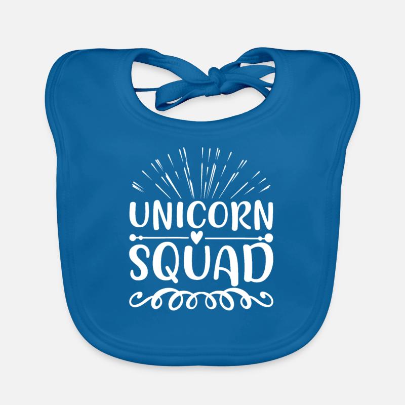 Einhorn Squad Unicorn Baby Bio-Lätzchen