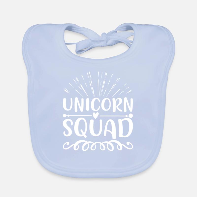 Einhorn Squad Unicorn Baby Bio-Lätzchen