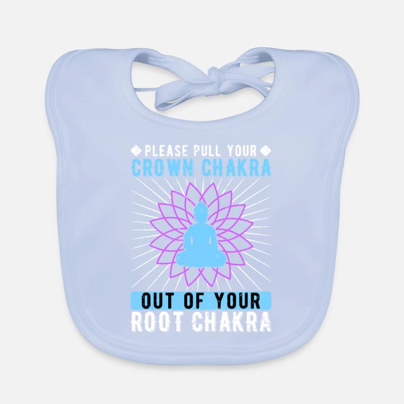 Reiki Crown Chakra Root Chakra Organic Baby Bibs