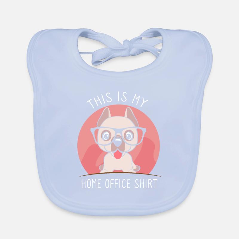 Ceci est mon chien de bureau à domicile Bavoir bio Bébé