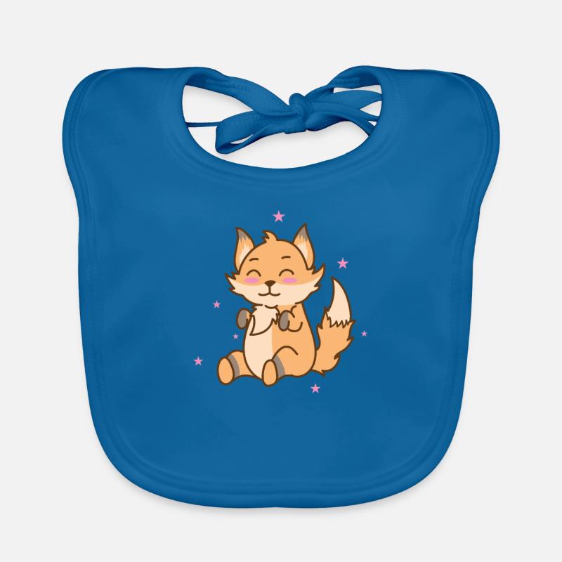 Fuchs se réjouit les yeux fermés Bavoir bio Bébé