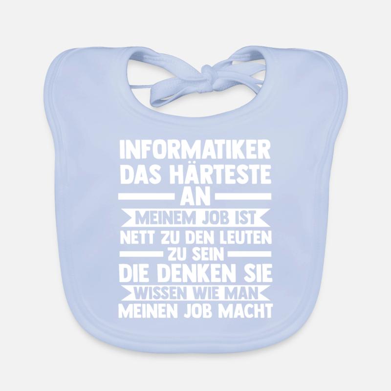 IT Fachmann Informatik Programmierer Informatiker Baby Bio-Lätzchen
