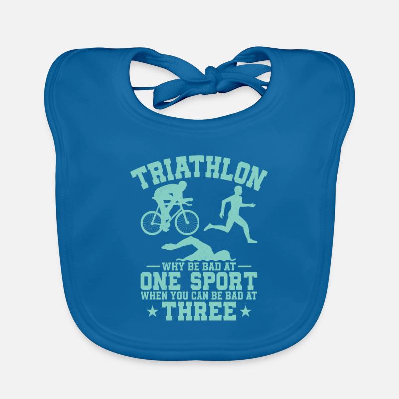 Triathlon Why Be Bad At One Sport Triathlete Tri Organic Baby Bibs