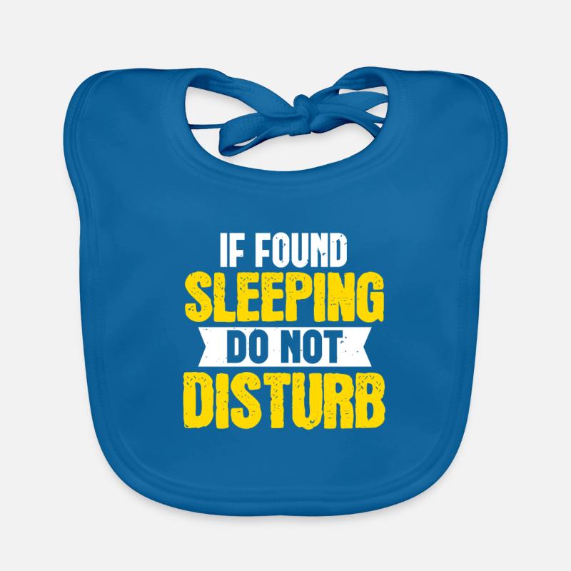 if found sleeping do not disturb Organic Baby Bibs