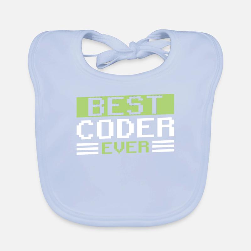 Best Programmer Ever Code Coding Coder Organic Baby Bibs