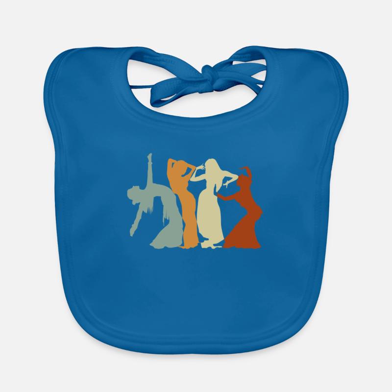 Belly Dancers Retro Belly Dance Dancing Organic Baby Bibs