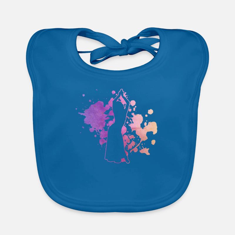 Danseuse du ventre Aquarelle Danseuse du ventre Bavoir bio Bébé