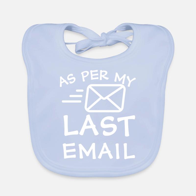 Selon mon dernier e-mail Bavoir bio Bébé