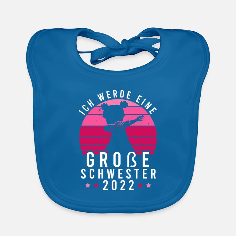 Große Schwester 2022 Einzelkind Baby Bio-Lätzchen