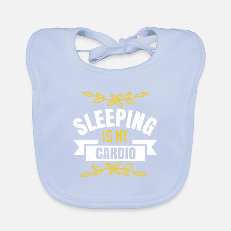 Dormir est mon cardio Bavoir bio Bébé