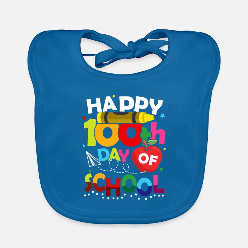 Joyeux 100e jour d’école 100 jours d’école Bavoir bio Bébé