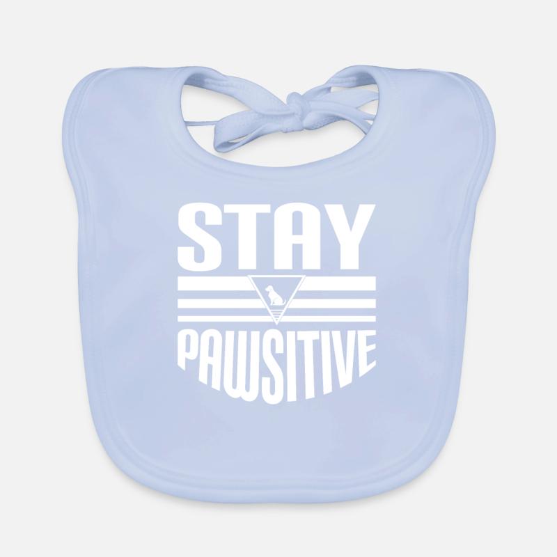 Bleib Pawsitive Baby Bio-Lätzchen