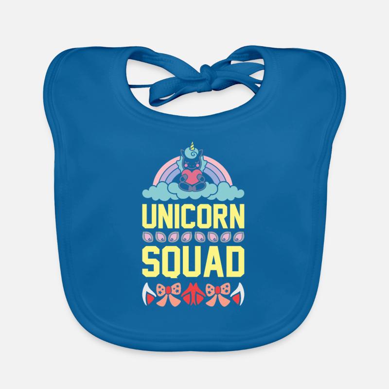 Einhorn Unicorn Squad Baby Bio-Lätzchen