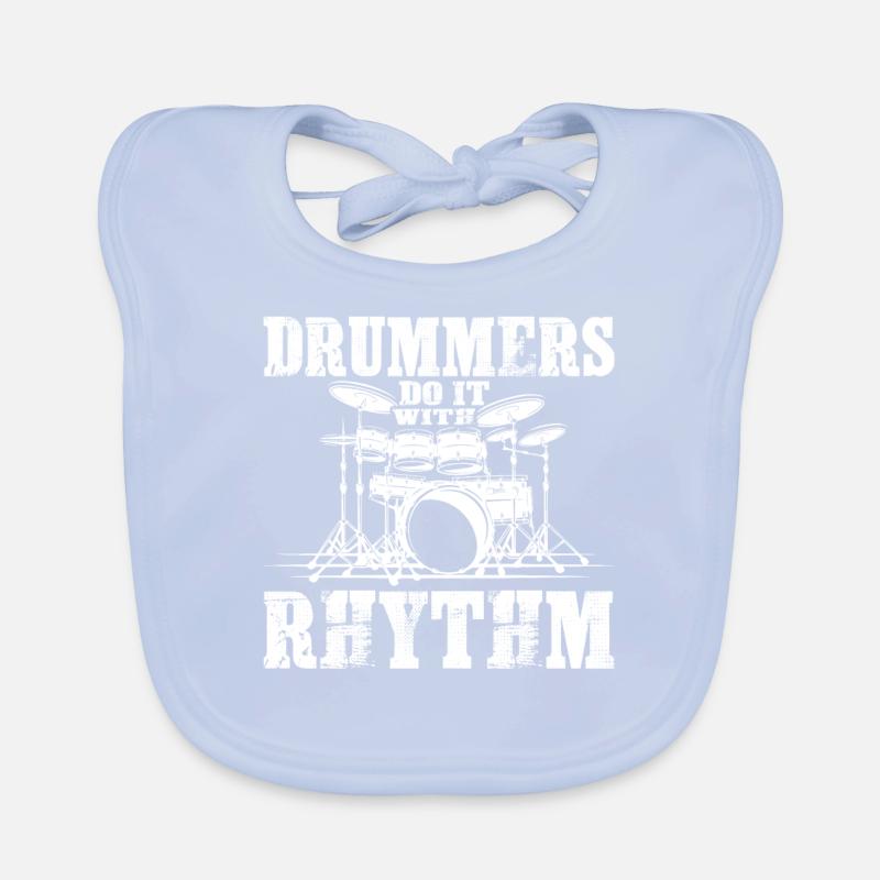Drummers Do It With Rhythm 2 Baby Bio-Lätzchen
